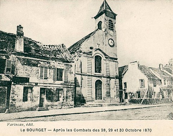 Carte postale ancienne Le Bourget Guerre 1870-2 à Saint-Martin-de-Valamas