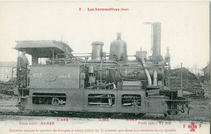 Carte postale ancienne Tramway Gargan Livry locomotive 0.203
