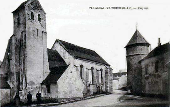 Carte postale ancienne Le Plessis-Luzarches-L'église