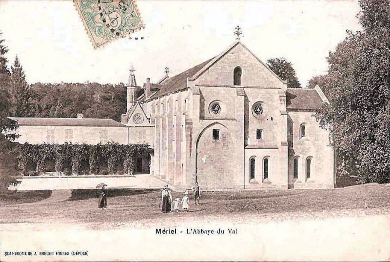 Carte postale ancienne Meriel - Abbaye du Val