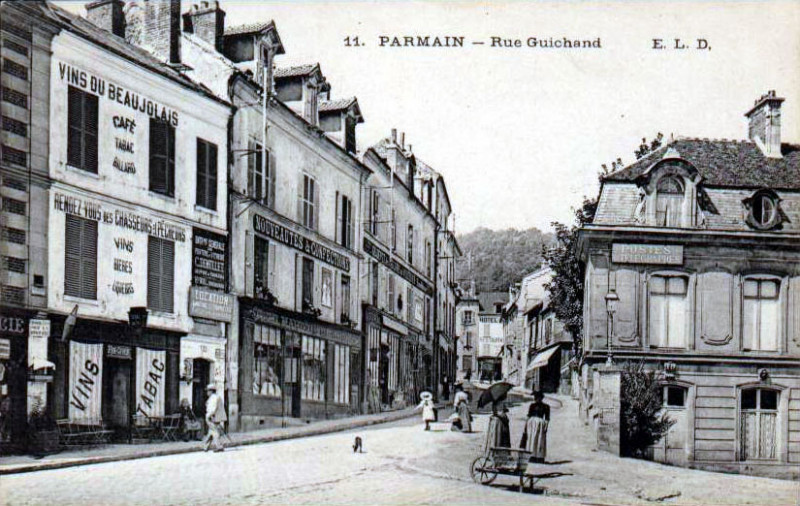 Carte postale ancienne Parmain - Rue Guichand