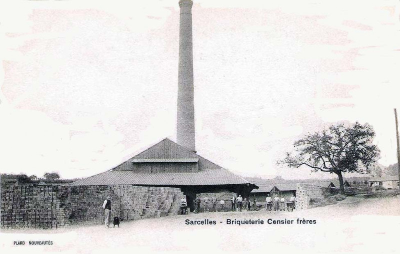 Carte postale ancienne Sarcelles-Briqueterie Censier freres