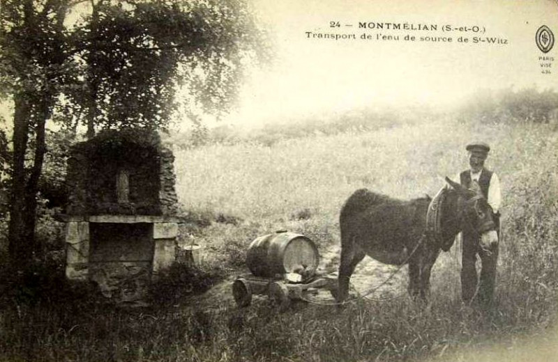Carte postale ancienne Source Saint-Witz