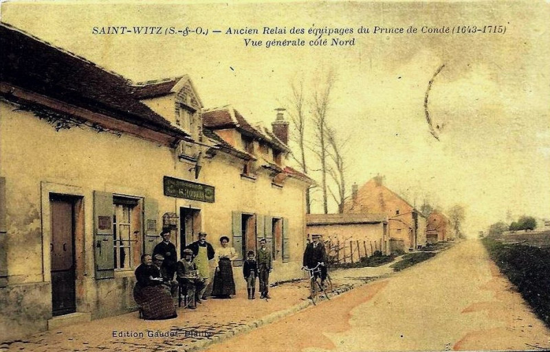 Carte postale ancienne St Witz 7, ancien relais des équipages