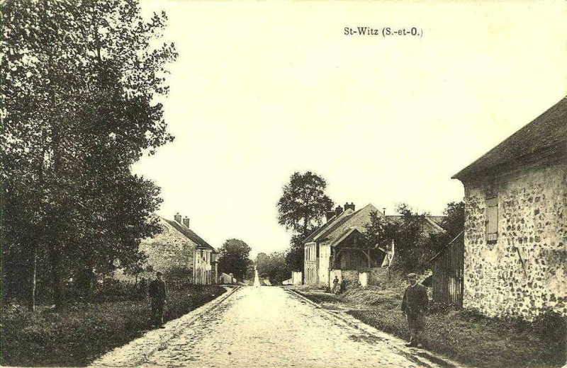 Carte postale ancienne St Witz, grande rue
