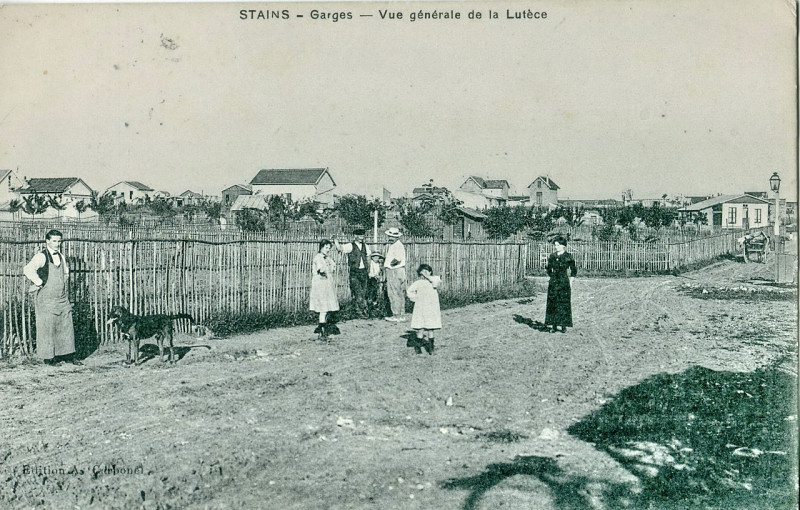 Carte postale ancienne Stains - Garges - Vue générale de la Lutèce