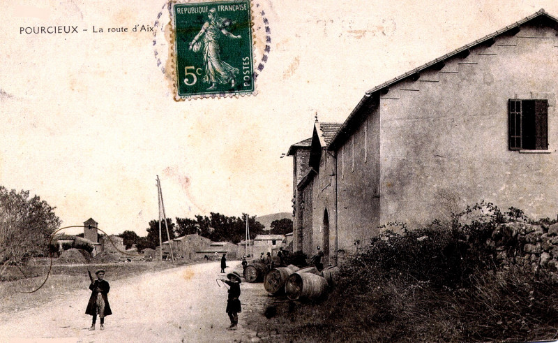 Carte postale ancienne Pourcieux cave coopérative L'Union