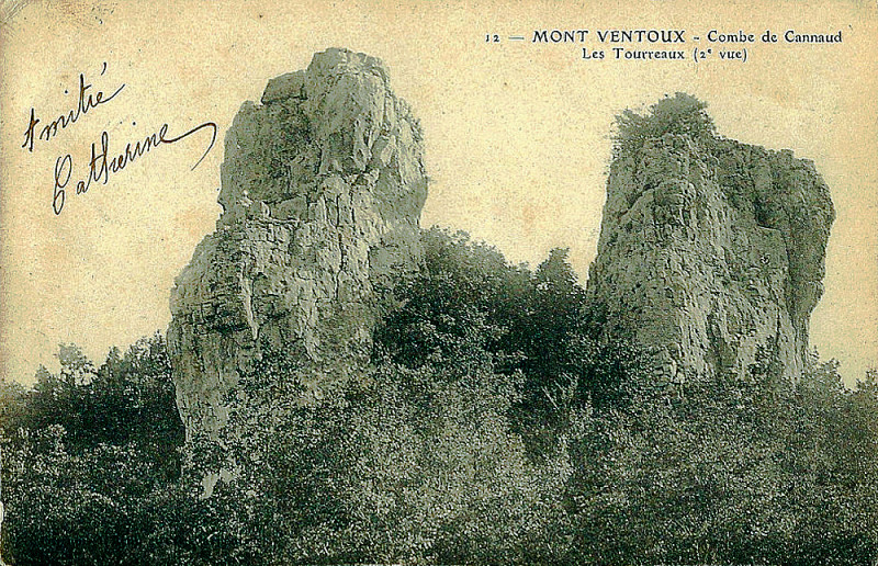 Carte postale ancienne Flassan Combe de Cannaud