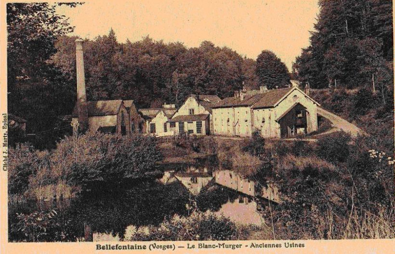 Carte postale ancienne Anciennes usines du Blanc Murger