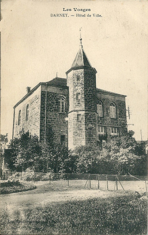 Carte postale ancienne Darney-Fr-88-château vers 1928-carte postale