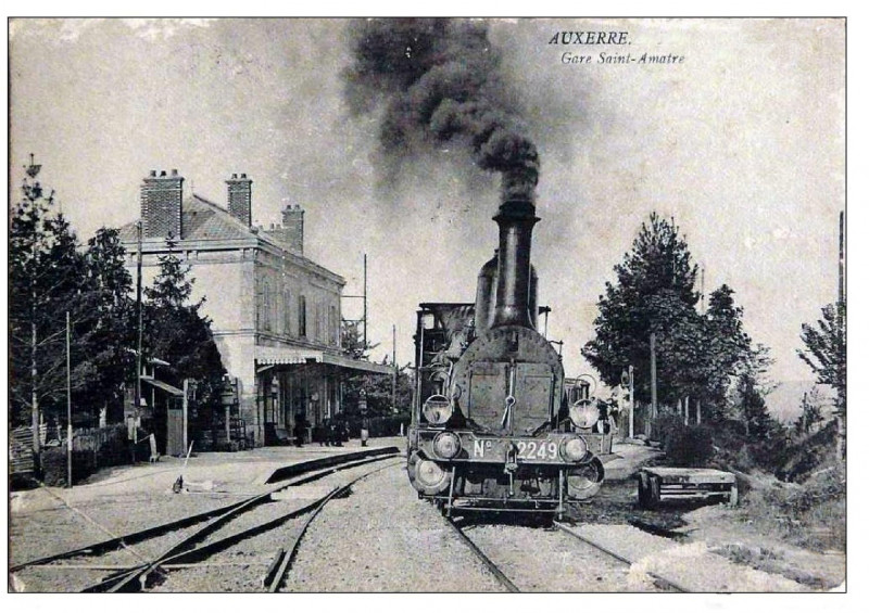 Carte postale ancienne Gare st amatre 1