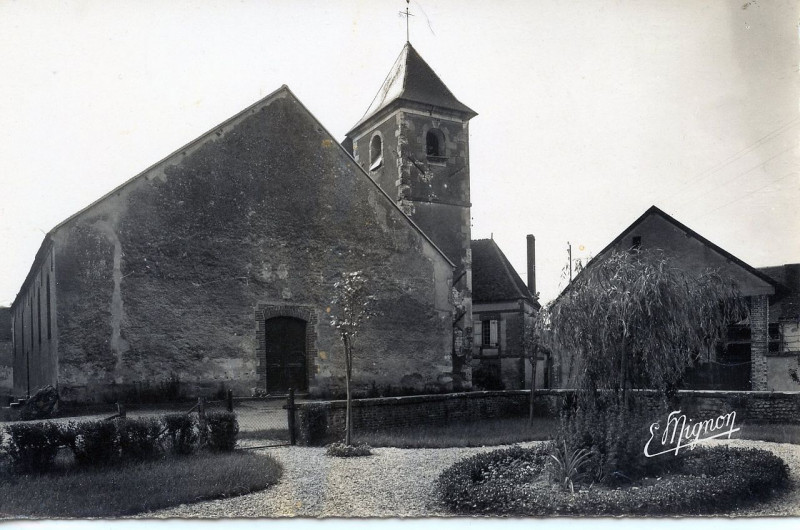 Carte postale ancienne Cpa Eglise chailley 5