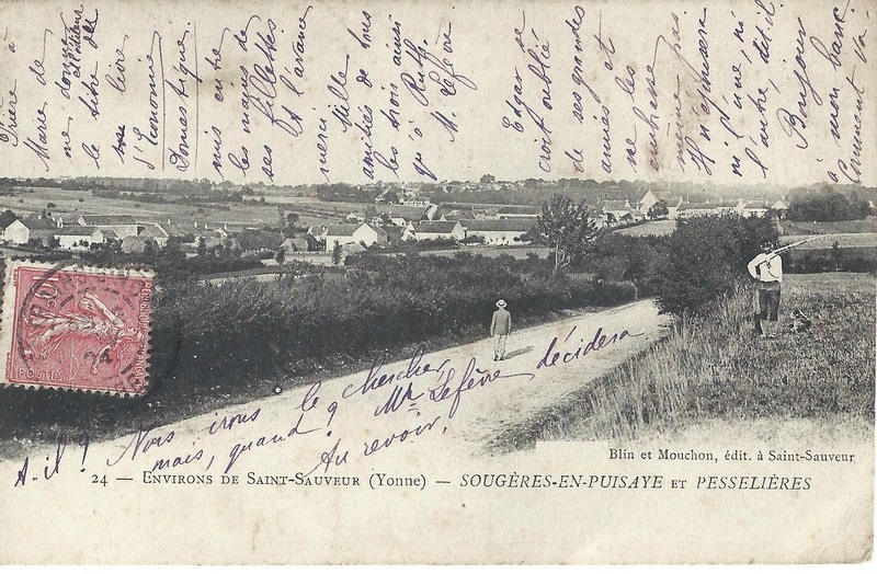 Carte postale ancienne Environs de Sougères-en-Puisaye