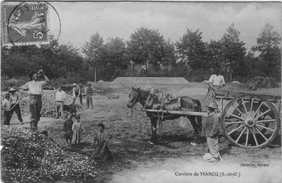 Carte postale ancienne Carrière marcq