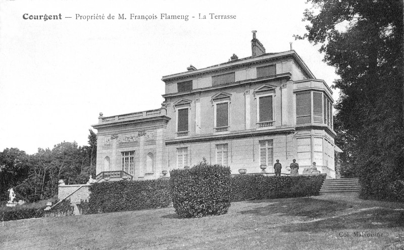 Carte postale ancienne Chateau de courgent à Courgent