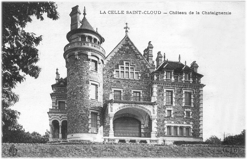 Carte postale ancienne La Celle Saint-Cloud - Château Châtaigneraie