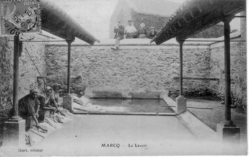 Carte postale ancienne Lavoir de Marcq