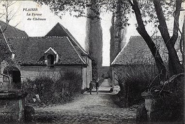 Carte postale ancienne Plaisir ferme chateau