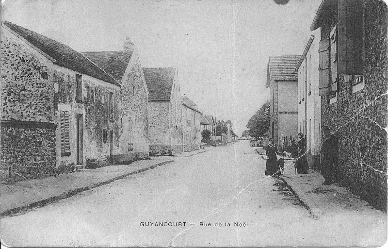 Carte postale ancienne Rue de La Noël 1911 Guyancourt