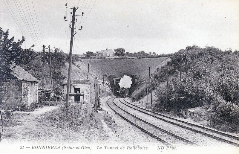 Carte postale ancienne Tunnel de Rolleboise