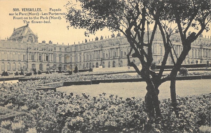 Carte postale ancienne Versailles - Facade nord