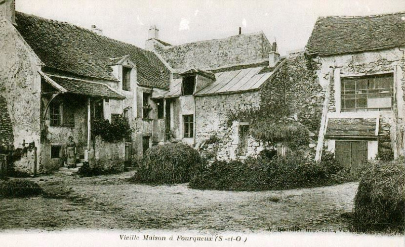 Carte postale ancienne Vieille Maison a Fourqueux - A. Bourdier