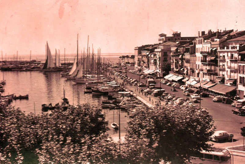 Carte postale ancienne Cayenne Le port et la rue Molé