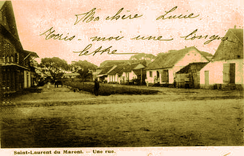 Carte postale ancienne Rue de Saint-Laurent-du-Maroni