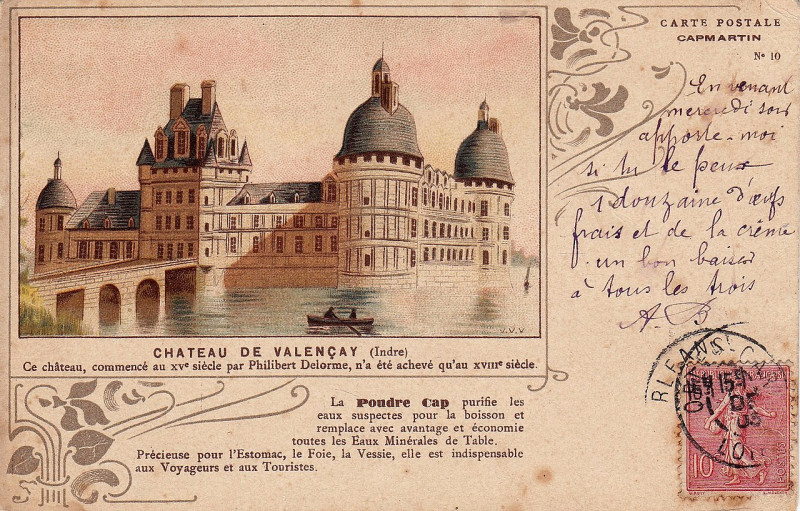 Carte postale ancienne Capmartin N 10 (b)