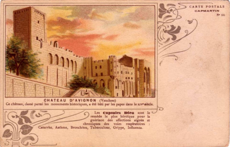 Carte postale ancienne Avignon Chateau d'Avignon à Avignon