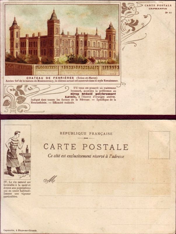 Carte postale ancienne Capmartin N 40 (a)