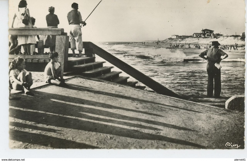 Carte postale ancienne Accès à l'estacade de Capbreton à Capbreton