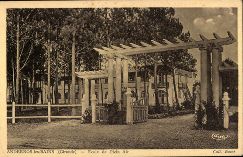 Carte postale ancienne Andernos-les-Bains - Ecole de Plein Air 9