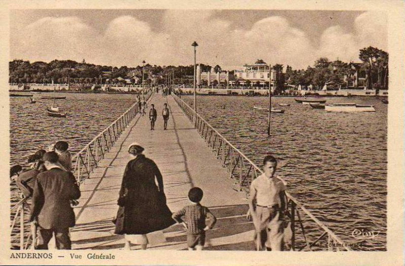 Carte postale ancienne Andernos-les-Bains - la Jetée-Promenade 6