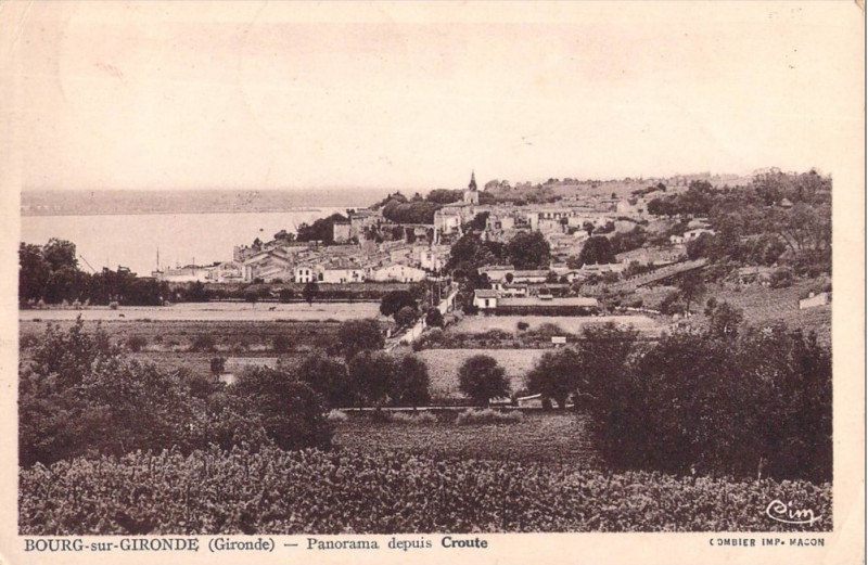 Carte postale ancienne Bourg - vue générale 6