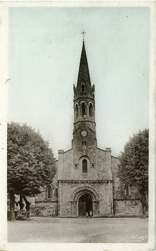 Carte postale ancienne Cambes église 5