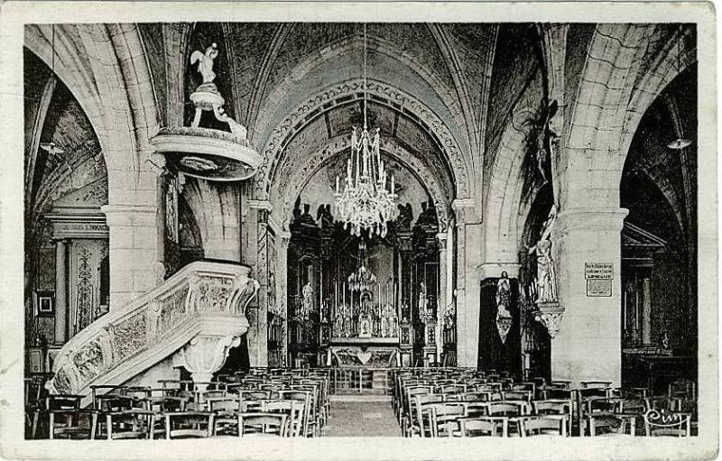 Carte postale ancienne Cambes église 6