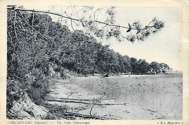 Carte postale ancienne Carcans - Lac