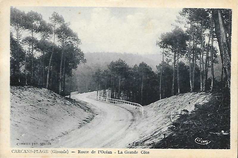 Carte postale ancienne Carcans - plage