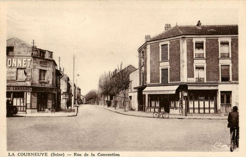 Carte postale ancienne Cim - La Courneuve - Rue de la Convention