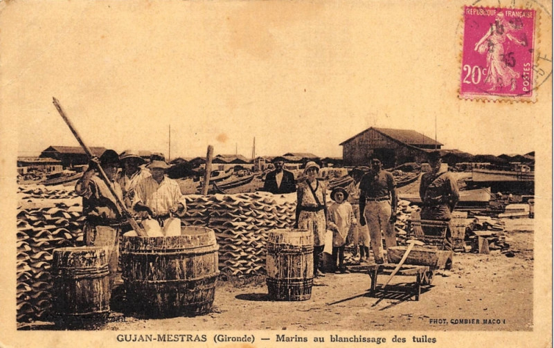 Carte postale ancienne Gujan-Mestras - Ostriéculteurs 8