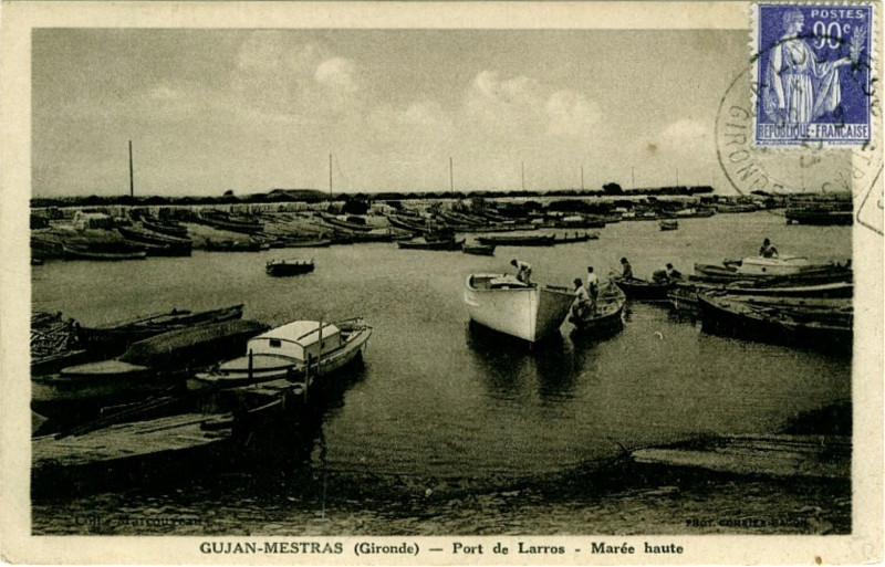 Carte postale ancienne Gujan-Mestras - Port 10