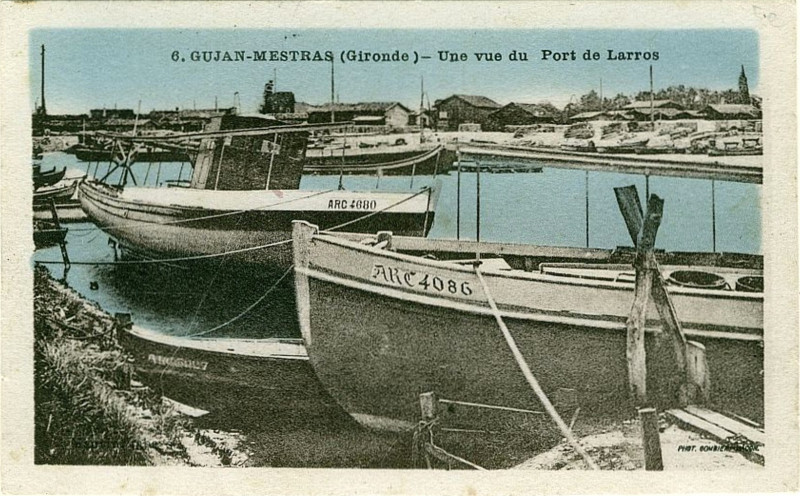 Carte postale ancienne Gujan-Mestras - Port 6