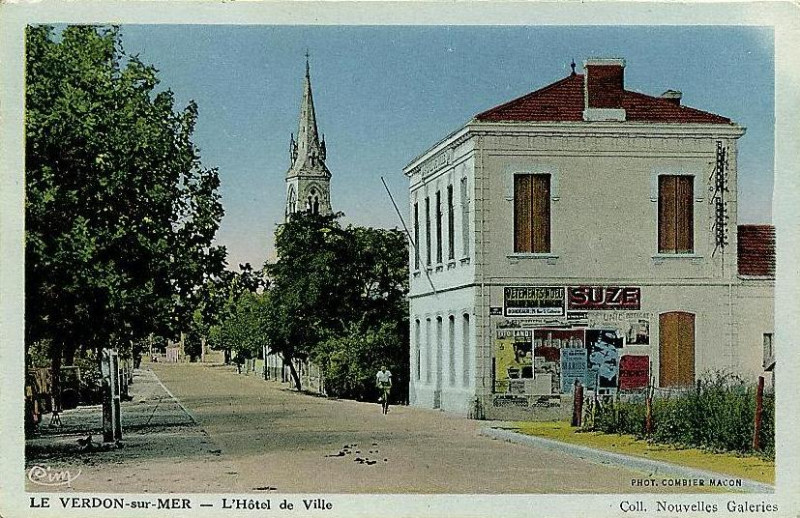 Carte postale ancienne Le Verdon - Mairie 1
