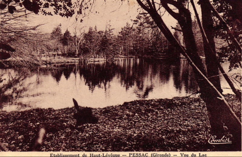 Carte postale ancienne Pessac - château Haut Lévêque 1a