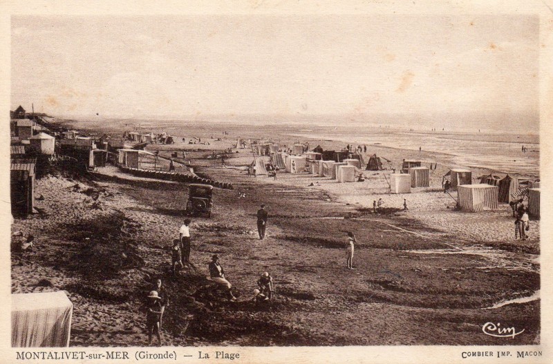 Carte postale ancienne Vendays-Montalivet - Plage 3