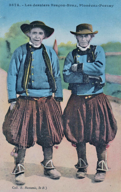 Carte postale ancienne Bougou-Braz Plonévez-Porzay Hamonic