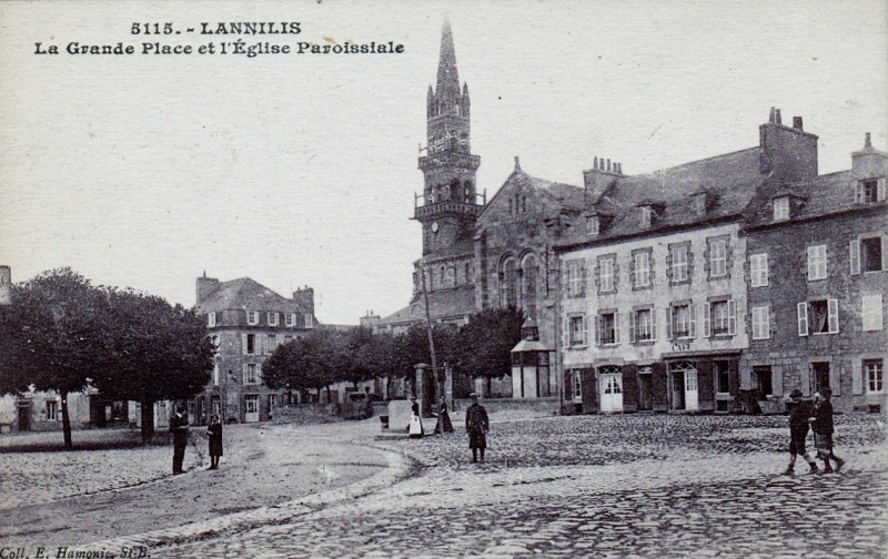 Carte postale ancienne Lannilis Hamonic 1920