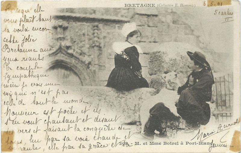 Carte postale ancienne Romantic Bretagne postcard