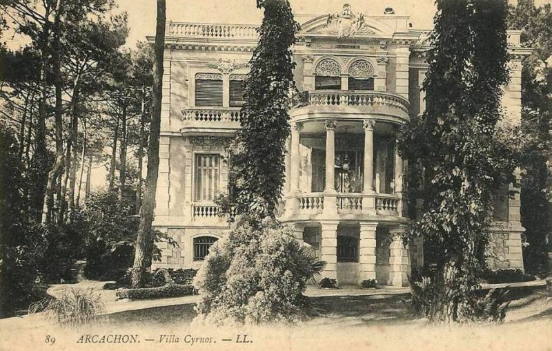 Carte postale ancienne Arcachon - villa Cyrnos 1